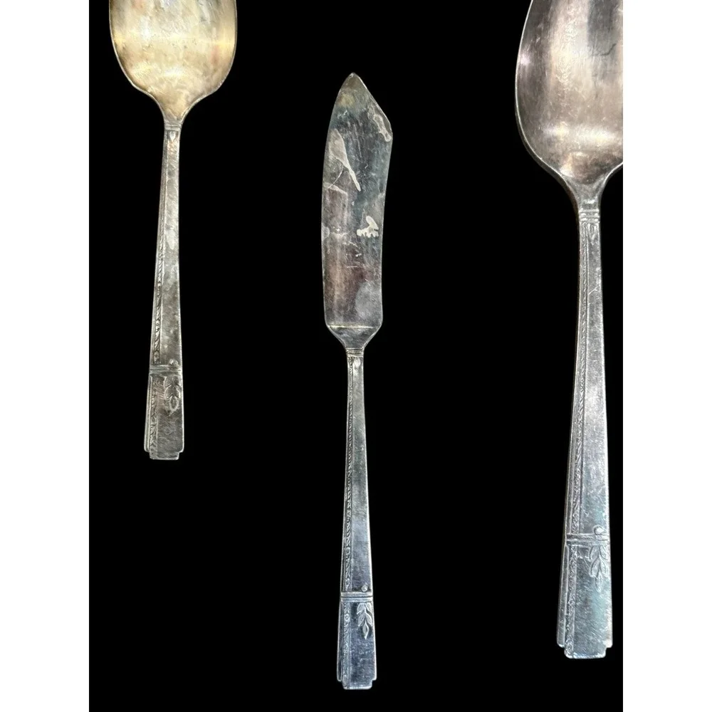 Vintage Oneida Grenoble Prestige Silverplate‎ Flatware Set 28 Pc 1938 Heirloom